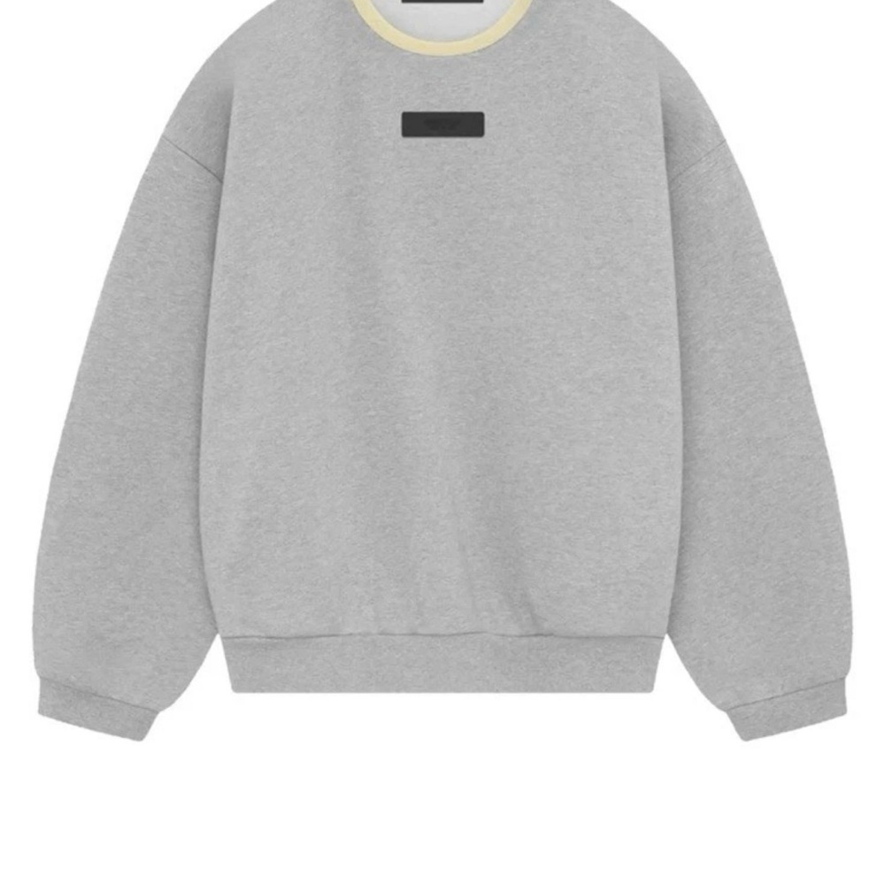 Fear of God Light Gray Crewneck Sweater